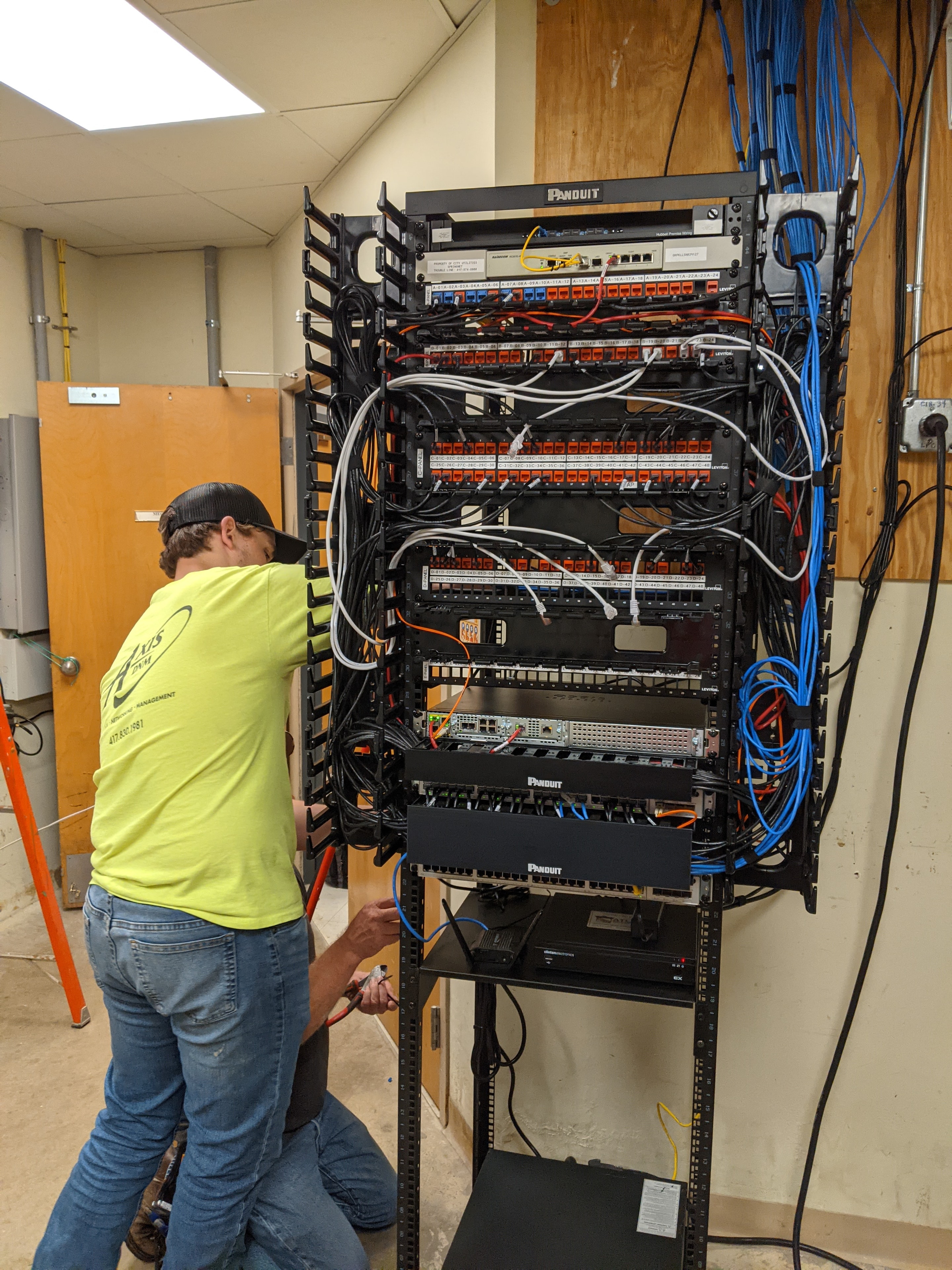 Structured cabling installation